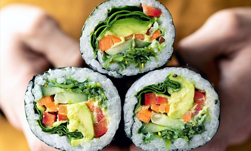 Vegetable Sushi Roll